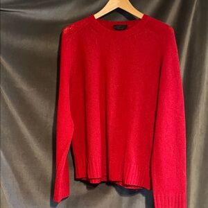Prada Vibrant Red Crewneck Sweater